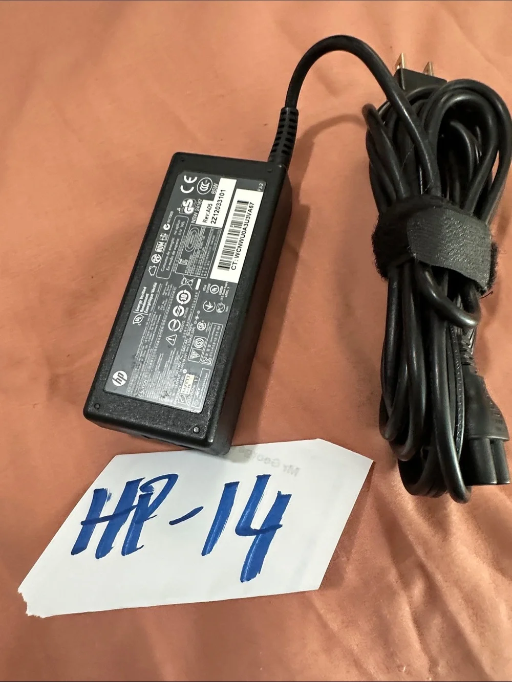 HP AC Adapter with Attached Power Cords - Travel Friendly, Small & Lightweight